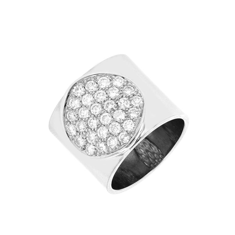 Bague diamants 0.90 carat or blanc 15.80g Comme neuf -  reconditionné disponible sur Gemme Les Bijoux